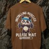 Kaos Panda Installing Muscles T-shirt Gym Design - Gambar 5