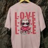 Kaos Love Love Love Cat Tshirt Unisex - Gambar 8