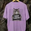 Kaos Kucing Napi Tshirt Lawcat T-shirt Unisex - Gambar 9