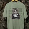 Kaos Kucing Napi Tshirt Lawcat T-shirt Unisex - Gambar 6