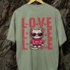 Kaos Love Love Love Cat Tshirt Unisex - Gambar 4