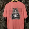 Kaos Kucing Napi Tshirt Lawcat T-shirt Unisex - Gambar 5