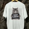 Kaos Kucing Napi Tshirt Lawcat T-shirt Unisex - Gambar 4