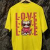 Kaos Love Love Love Cat Tshirt Unisex - Gambar 2