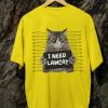 Kaos Kucing Napi Tshirt Lawcat T-shirt Unisex - Gambar 3