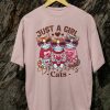 Kaos Just a Girl Cat Tshirt Unisex - Gambar 8
