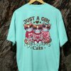 Kaos Just a Girl Cat Tshirt Unisex - Gambar 6