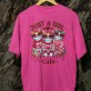 Kaos Just a Girl Cat Tshirt Unisex - Gambar 4