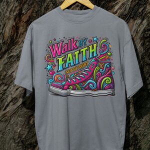 Kaos Walk By Faith Tshirt Motivasi Rohani Iman