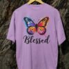 Kaos Wanita Blessed Tshirt Motivasi Bahan Katun - Gambar 4