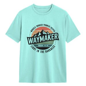 Kaos Kristen Waymaker Tshirt Ayat Alkitab Pria Wanita Baju Rohani Katolik Protestan