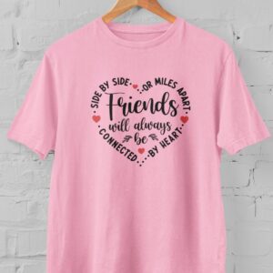 MATCHING TEES Kaos Kembaran Samaan Couple Kelurga Teman Saudara Jauh Dekat Selalu Di Hati