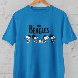 Kaos Snoopy The Beagles Band – Parodi The Beatles Lucu & Nostalgia | Kaos Musik Pop Culture | T-shirt Distro Unisex Pria Wanita Baju Lengan Pendek Bahan Katun - DJAVASTREET