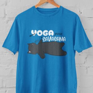 Kaos Yoga Savasana Paling Jujur – Desain Kucing Lucu & Relatable | Bahan Adem, Nyaman, Cocok Untuk Pecinta Yoga & Rebahan | T-shirt Distro Unisex Pria Wanita Baju Lengan Pendek Bahan Katun - DJAVASTREET
