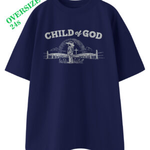 Kaos OVERSIZED Child of GOD | T-shirt Regular Rohani Kristen Katolik Lengan Pendek Full Katun Unisex Outfit - DJAVASTREET